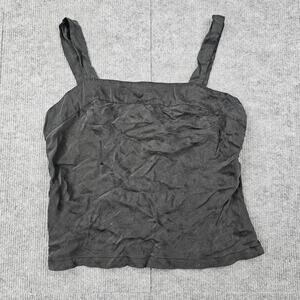 Vintage Victorias Secret Camisole Top Womens Small Y2K Black Silk Layering 90s
